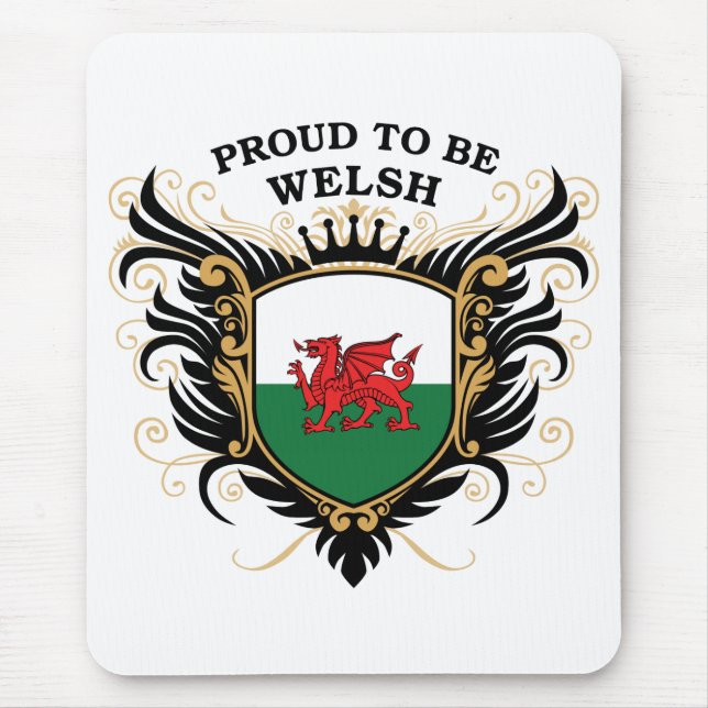 Proud to be Welsh Mouse Pad (Front)