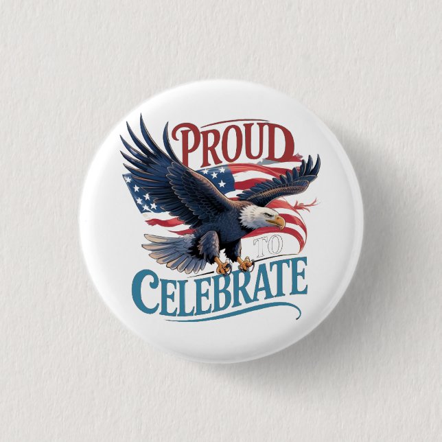 Proud to Celebrate 1 Inch Round Button (Front)