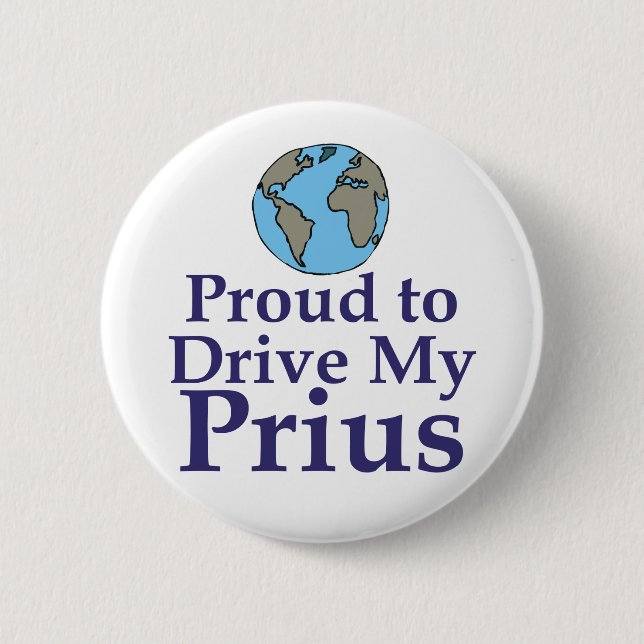 Proud to Drive my Prius 2 Inch Round Button (Front)