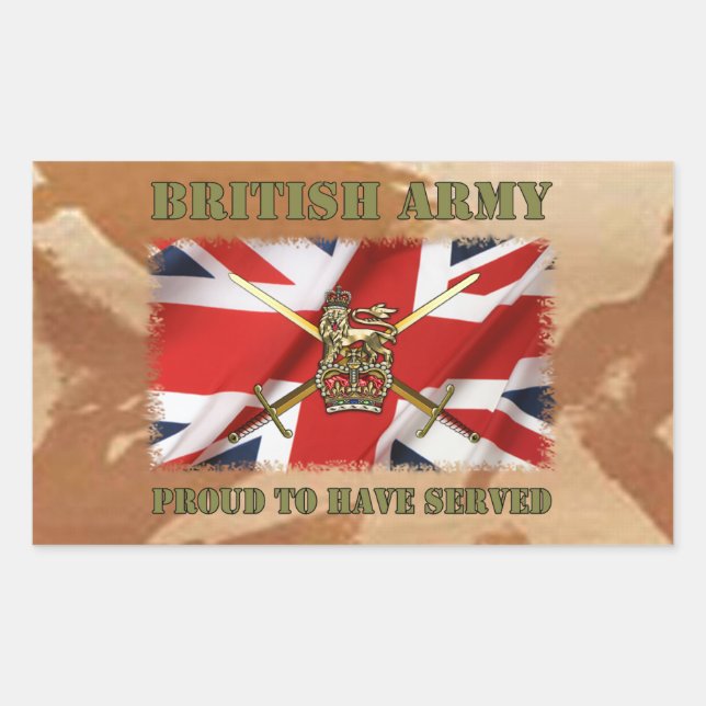 Proud to have served......UK Sticker (Front)