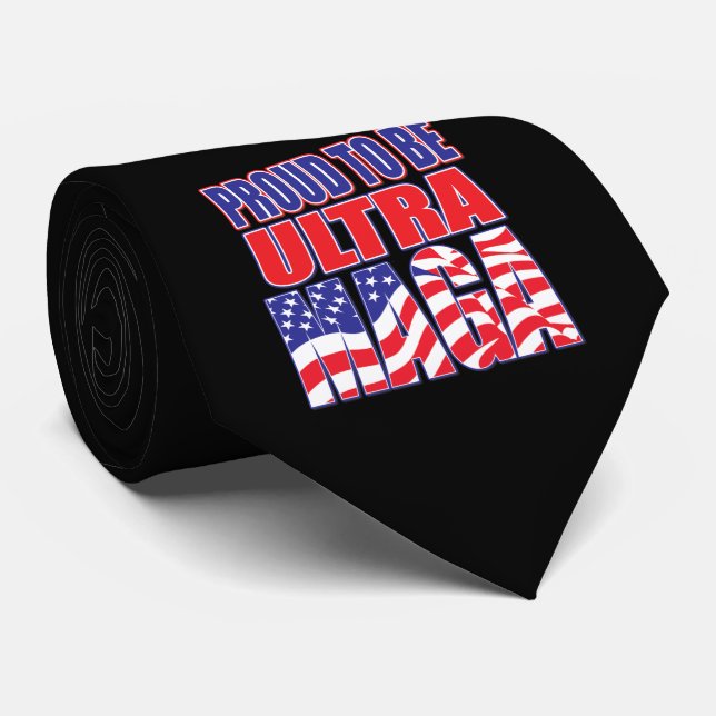 Proud to support President Trump Tie (Rolled)