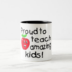 Proud To Teach Amazing Kids Two-Tone Coffee Mug