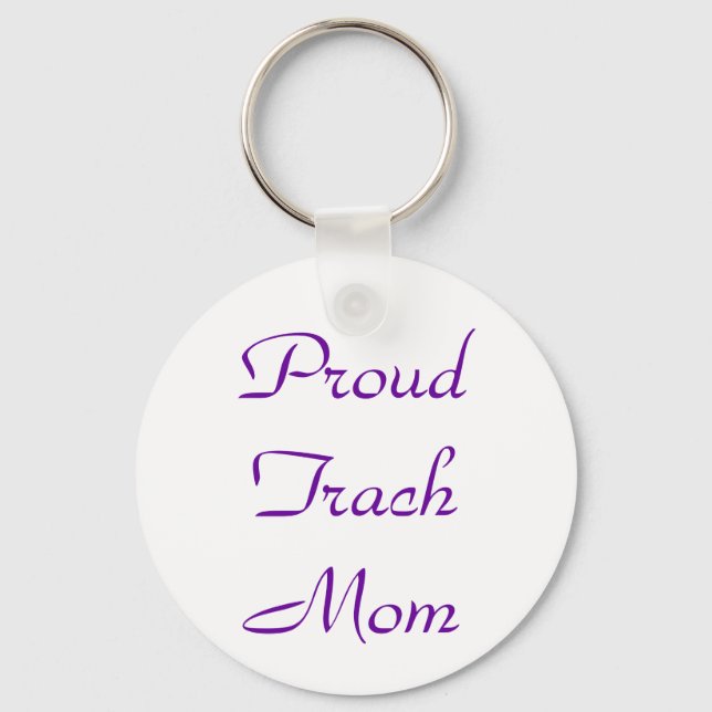 Proud Trach Mom Keychain (Front)