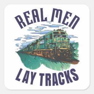 Proud Track Builder Square Sticker