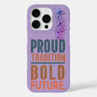 Proud Tradition, Bold Future Fish Border Design - iPhone 16 Pro Case