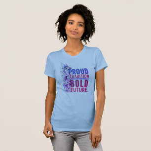 Proud Tradition, Bold Future Fish Border Design - T-Shirt