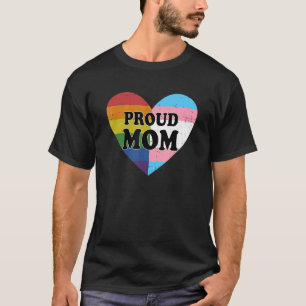 Proud Trans Mom Proud Ally Lgbtq Transgender Prou T-Shirt