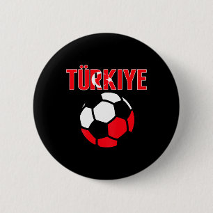 Proud Türkiye Soccer Fans Jersey - Turkey Footbyll 2 Inch Round Button