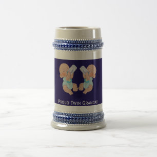 Proud Twin Grandad Beer Stein