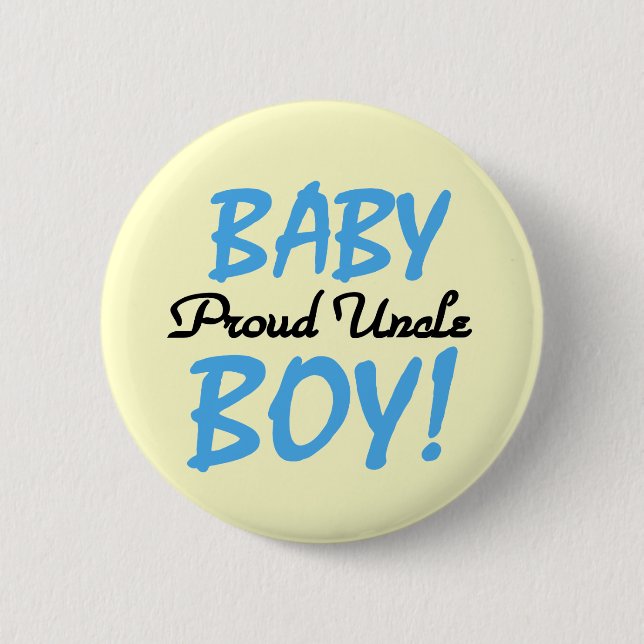 Proud Uncle Baby Boy T-shirts and Gifts 2 Inch Round Button (Front)