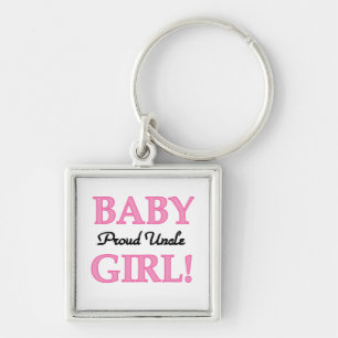Proud Uncle Baby Girl Gifts Keychain