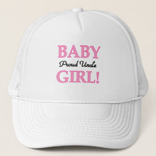 Proud Uncle Baby Girl Tshirts and Gifts Trucker Hat