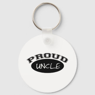 Proud Uncle (Black) Keychain