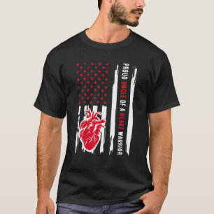 Proud Uncle Of A Heart Warrior CHD Awareness T-Shirt