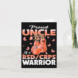 Proud Uncle Of A Rsd Crps Warrior Awareness Boxing Card