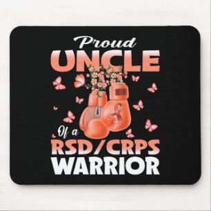Proud Uncle Of A Rsd Crps Warrior Awareness Boxing Mouse Pad