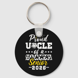 Proud Uncle Of A Soccer Senior 2026 Graduation Gif Keychain