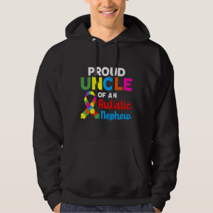 Proud Uncle Of An Autistic Nephew Autism Awareness Hoodie