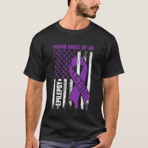 Proud Uncle of an Epilepsy Warrior Epilepsy Awaren T-Shirt