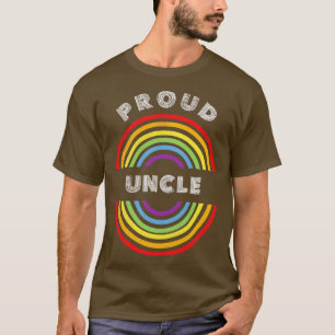 Proud uncle Pride LGBT LGBTQ T LGBT Supporter Pri T-Shirt