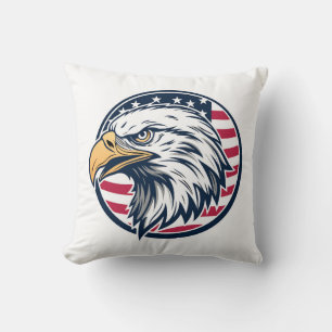 Proud United States of America USA Special Flag Throw Pillow