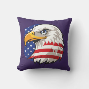 Proud United States of America USA Special Flag Throw Pillow