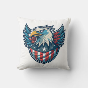 Proud United States of America USA Special Flag Throw Pillow