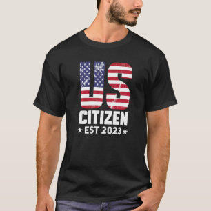 Proud US Citizenship Decoration American New USA C T-Shirt