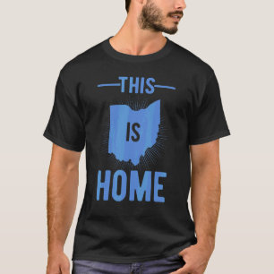 Proud Usa Fan State  This Is Home Map Ohio T-Shirt