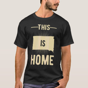 Proud Usa Fan State  This Is Home Map South Dakota T-Shirt
