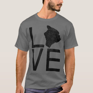Proud USA Fan StateHawaii LOVE Map Hawaii T-Shirt