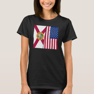 Proud Usa Home Country Patriotic Home State Flag F T-Shirt