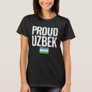 Proud Uzbek Uzbekistan Flag T-Shirt