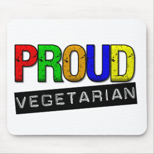 Proud Vegetarian Mouse Pad