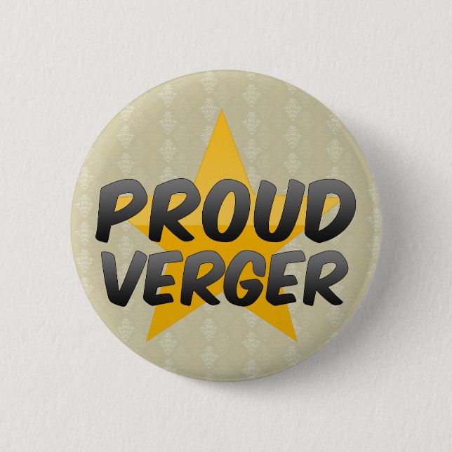 Proud Verger 2 Inch Round Button (Front)
