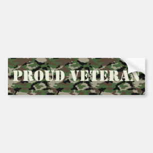 Proud Veteran Bumper Sticker