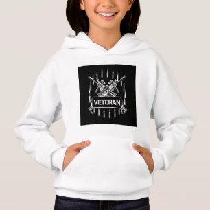 Proud Veteran Tribute Girls Hoodie