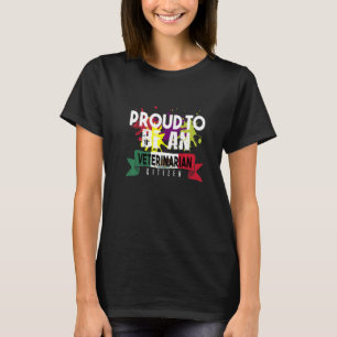 Proud Veterinarian Citizen Profession Career Worke T-Shirt