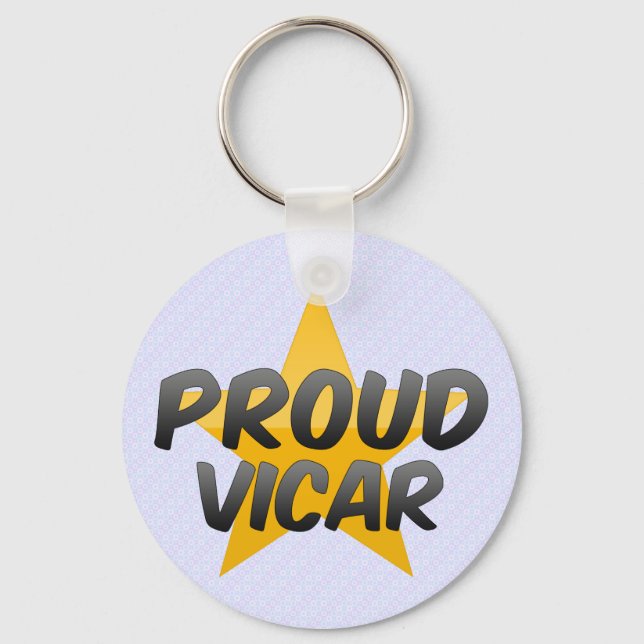 Proud Vicar Keychain (Front)
