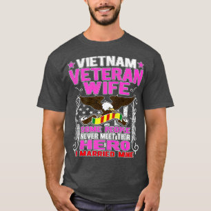Proud Vietnam Veteran Wife Military PROUD VIETNAM T-Shirt