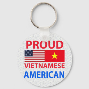 Proud Vietnamese American Keychain