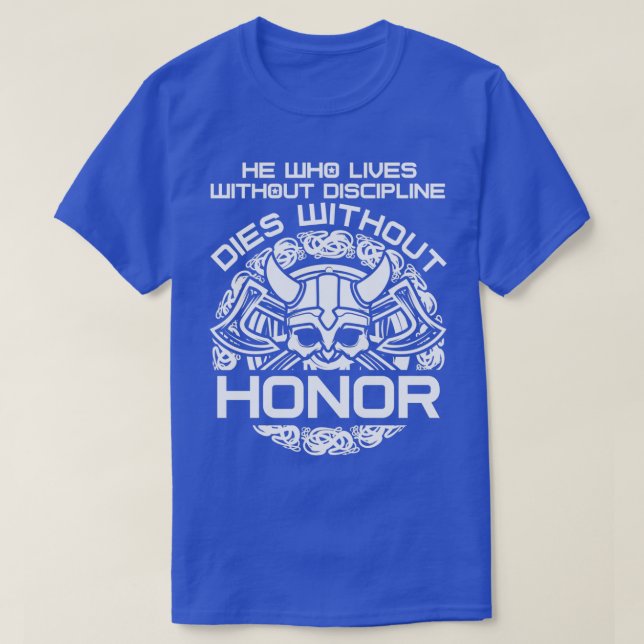 Proud Viking Warrior With Beard Helmet 3 T-Shirt (Design Front)