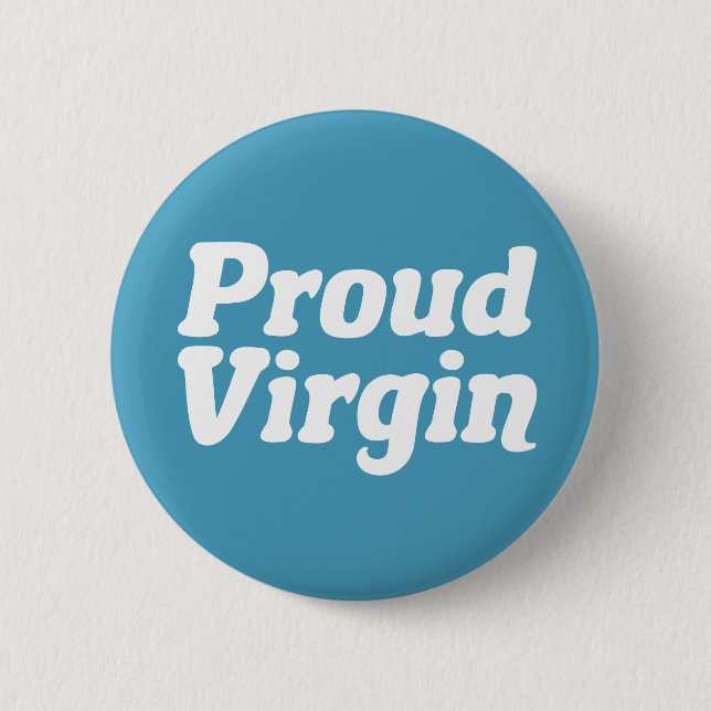 Proud Virgin 2 Inch Round Button (Front)