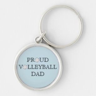 Proud Volleyball Dad Keychain