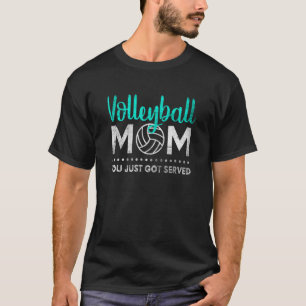 Proud Volleyball Mom Game Day Vibes Ball Mom Cheer T-Shirt