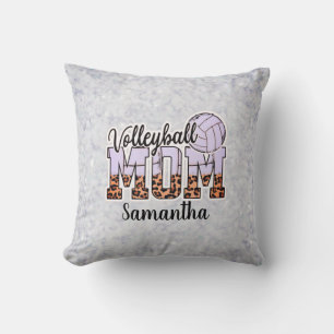 Proud Volleyball Mom – Serving Up Support Throw Pillow