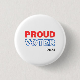 Proud Voter 2024 1 Inch Round Button