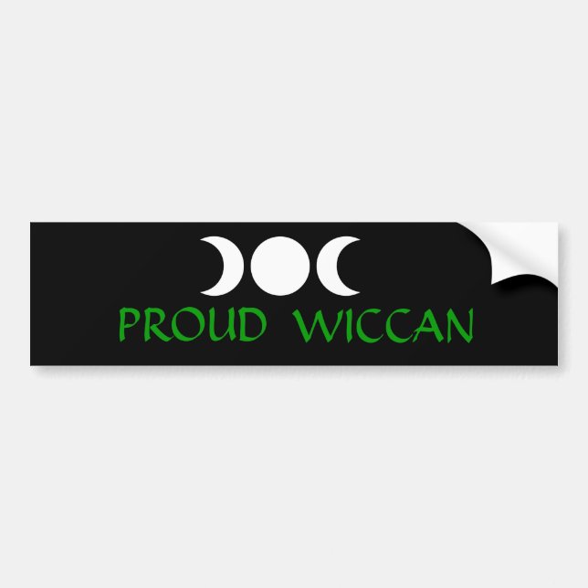 Proud Wiccan Bumper Sticker (Front)