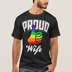 Proud Wife Gay Pride Month LGBTQ  T-Shirt