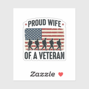 Proud Wife of a Veteran Patriotic Shirt Design (2)